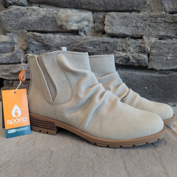 Sporto Women's Misty Taupe Ankle Boots - Picture 1 of 4